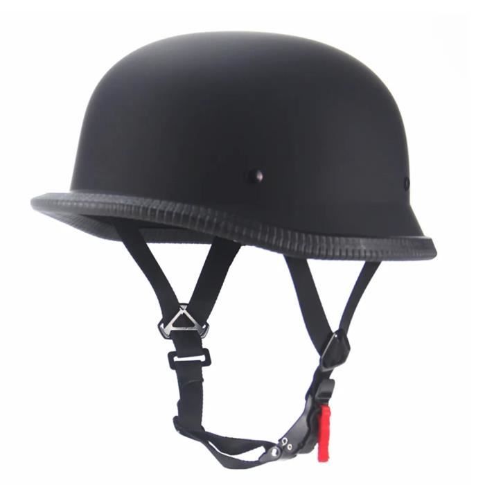 Casque Moto Demi-jet Rétro Style Allemand – Certifié DOT/ECE, Avec Visière UV Et Lunettes, Tailles 55-64 Cm
