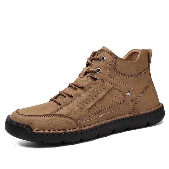 Baskets montantes homme en cuir nubuck REMYCOO AY™ Brun