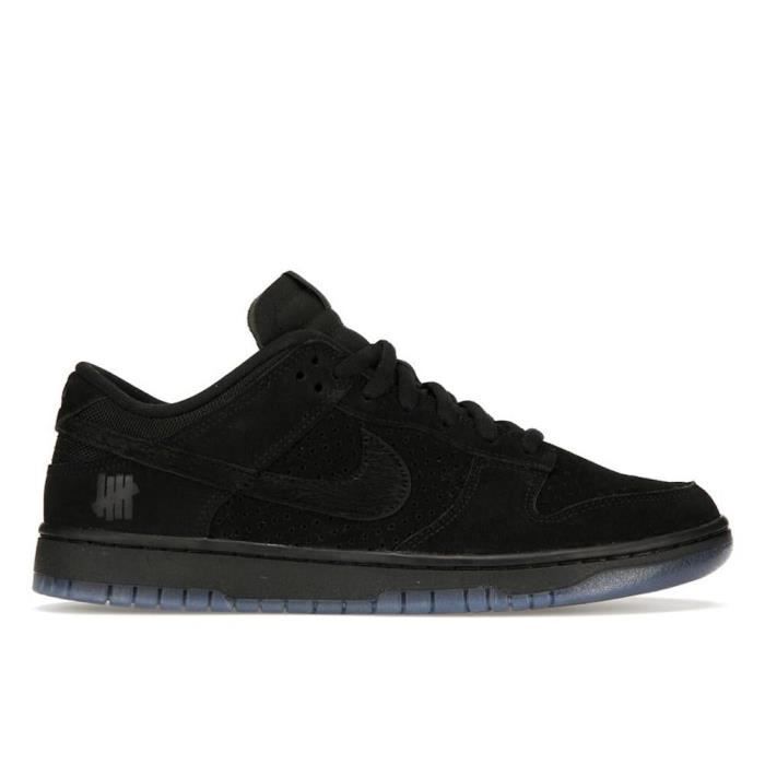 Basket Nike Dunk Low SP Undefeated 5 On It Black Homme Noir Daim Poney Hair Cuir d autruche Cdiscount Chaussures