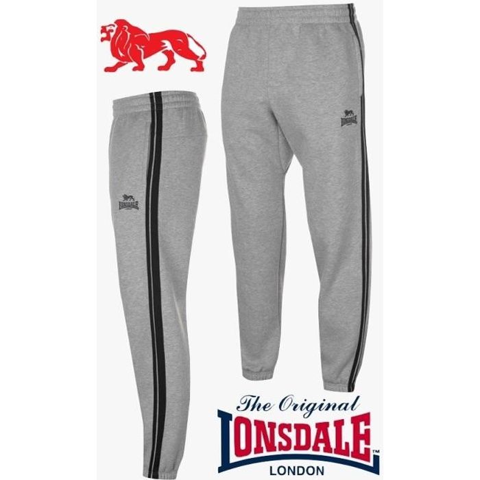 JOGGING LONSDALE HOMME BAS DE SURVETEMENT SPORT GRIS DU S AU XXL