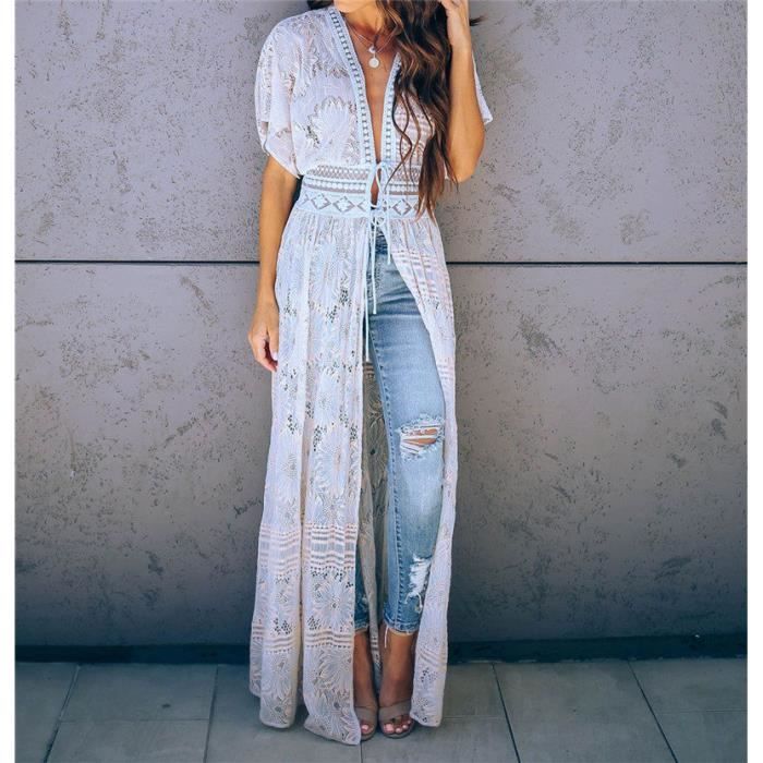 robe de plage crochet