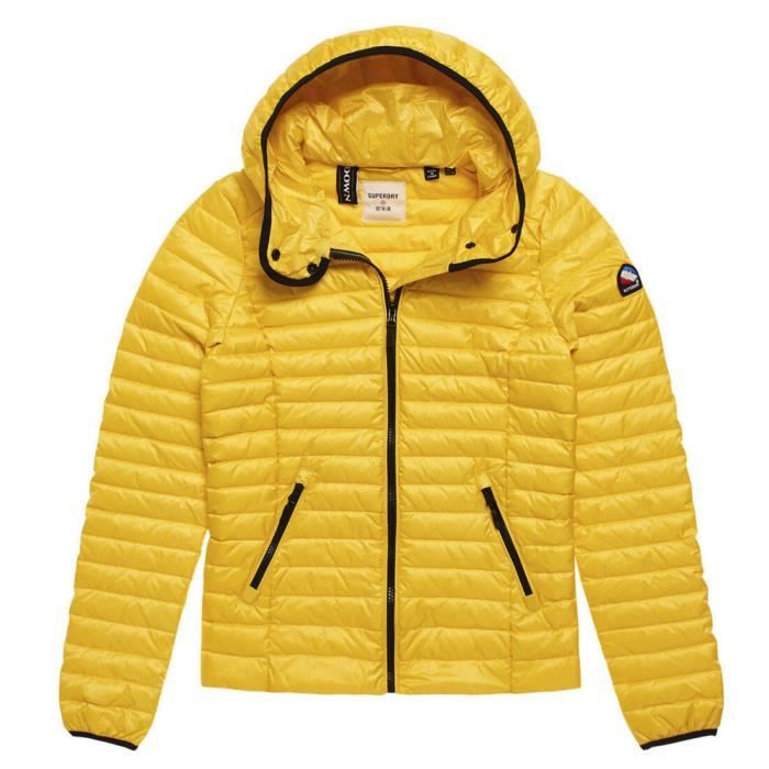 Doudoune Femme SUPERDRY Core Down Padded Taille S Couleur Jaune Nylon Jaune Cdiscount Pret a Porter