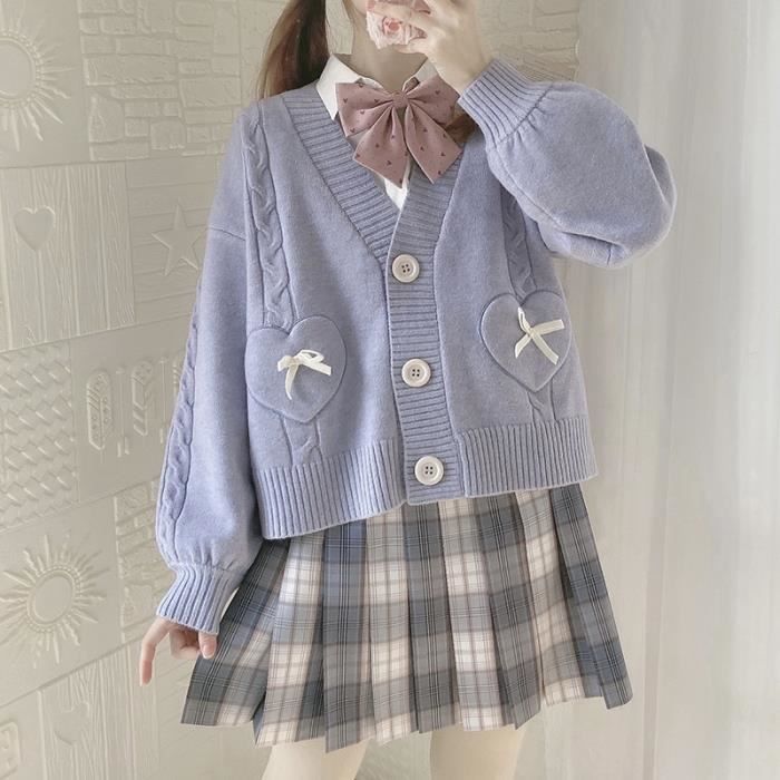 Gilet Cardigan Rose Pour Fille 8 Ans - Acrylique - Manches Longues - Neuf Sans étiquettes