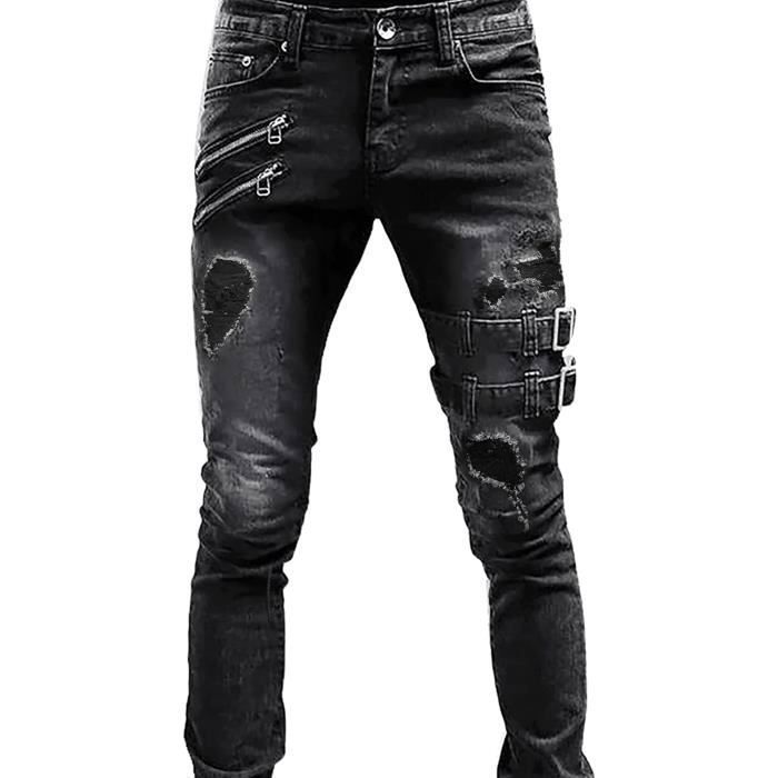 Jean noir shop et blanc homme