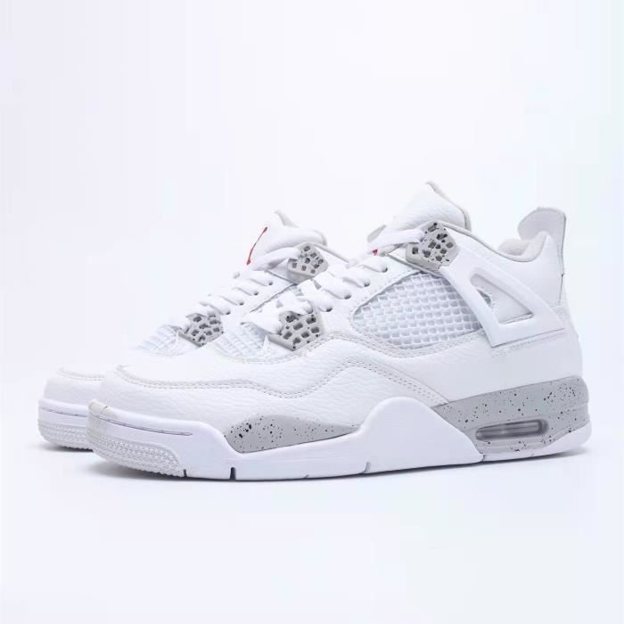NIKKE-Airs-JordanX 4 Retro White Oreo de AJ4 Blanche Pas Cher blanc Blanc - Cdiscount Chaussures