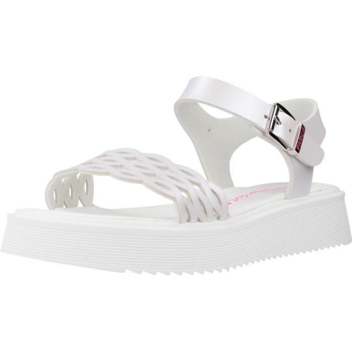 Sandale fille PABLOSKY 137819 Blanc Semelle int. Gomme Blanc