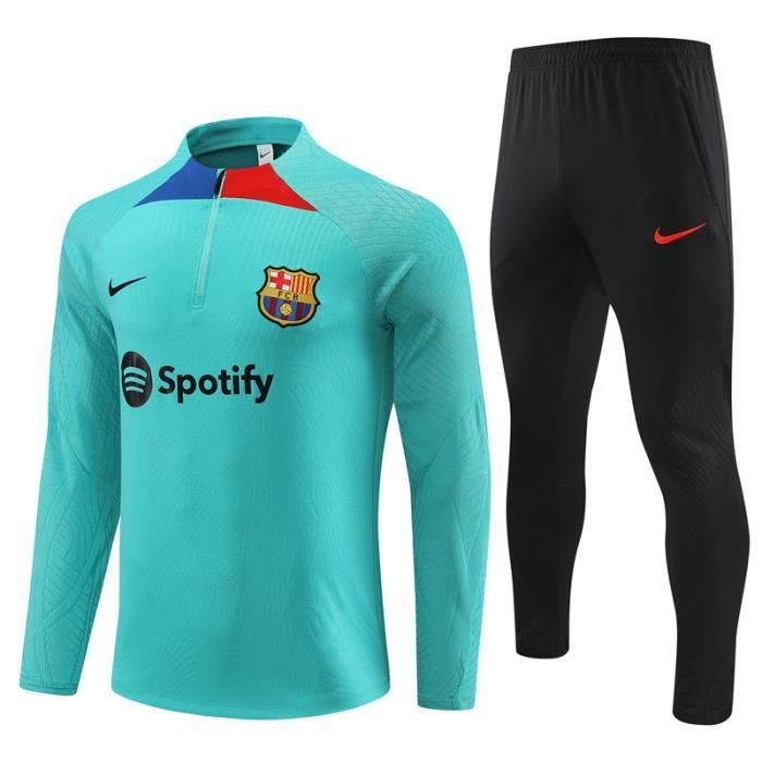 Maillot de Foot Authentique BARCELONAx 2023 2024 Saison Ensemble Survetement Foot Homme Adulte Football Veste Zippee et Pantalon Cdiscount Sport