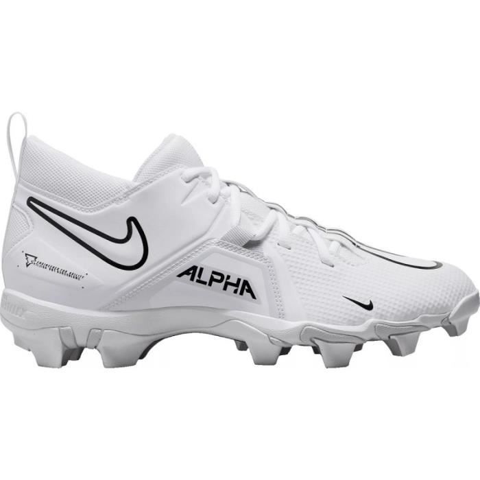 Crampons de Football Americain moules Nike Alpha Menace Shark 3 Mid Blanc Noir 47.5 Cdiscount Sport