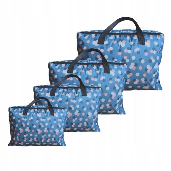 Grand Sac De Rangement Lot De 4 Avec Couvercle 94L Sac De Rangement