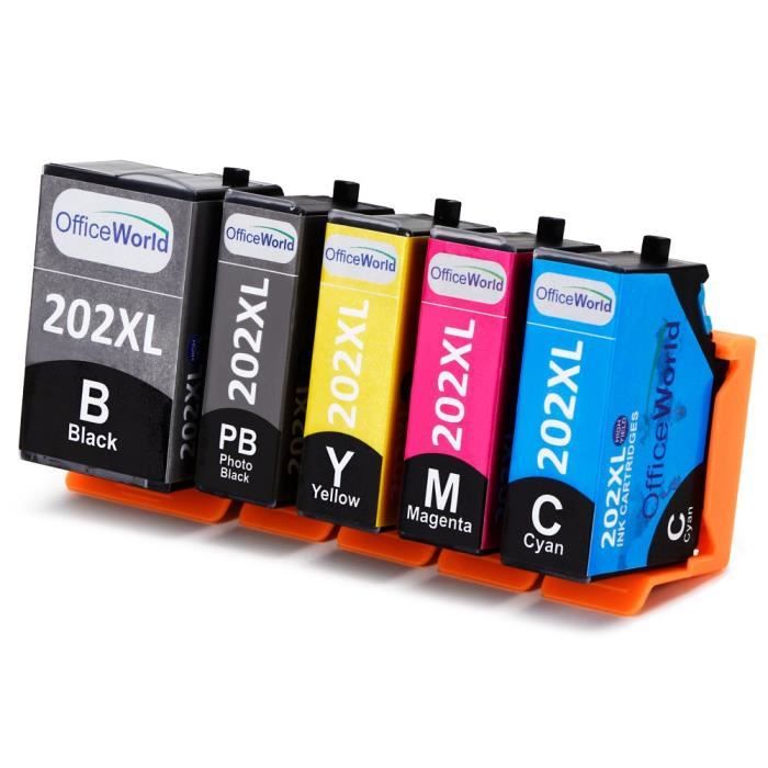 Officeworld 202xl Cartouches D Encre Compatible Epson 202 Xl Cartouches Epson 202 Encre Pour Epson Expression Premium Xp 6005 Prix Pas Cher Cdiscount