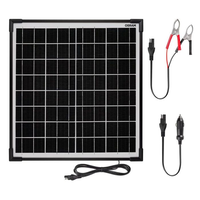 Chargeur de batterie solaire pour véhicules Solar Panel 1500 Osram ...