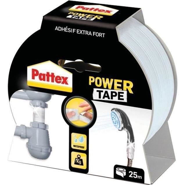 Ruban adhésif Power Tape - blanc - 25 m