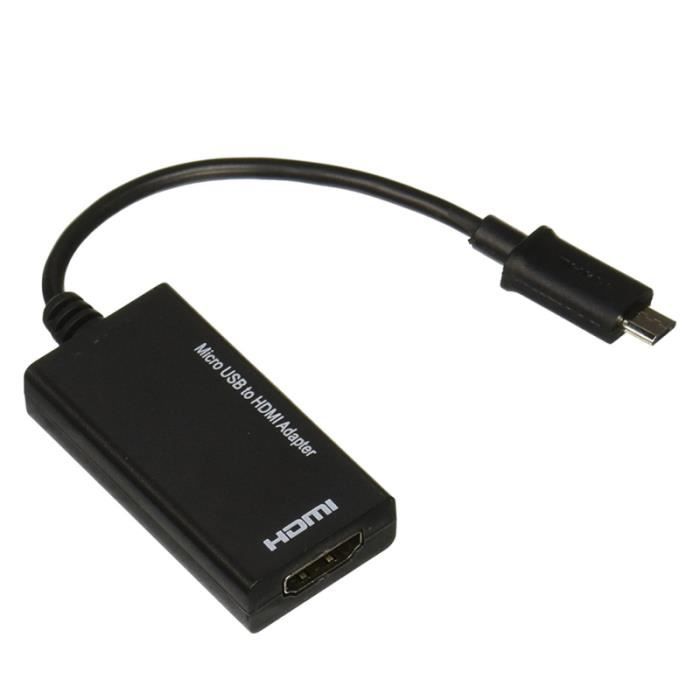 Convertisseur micro USB 2.0 MHL vers HDMI