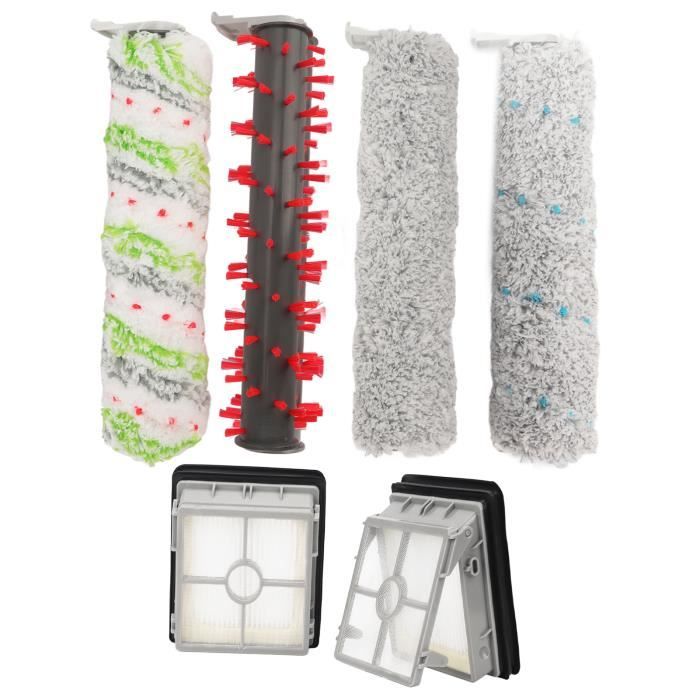 Kit De Rechange Pour Aspirateur EUREKA NEW400 - 2 Rouleaux Brosses + 2 Filtres Coton + 1 Brosse