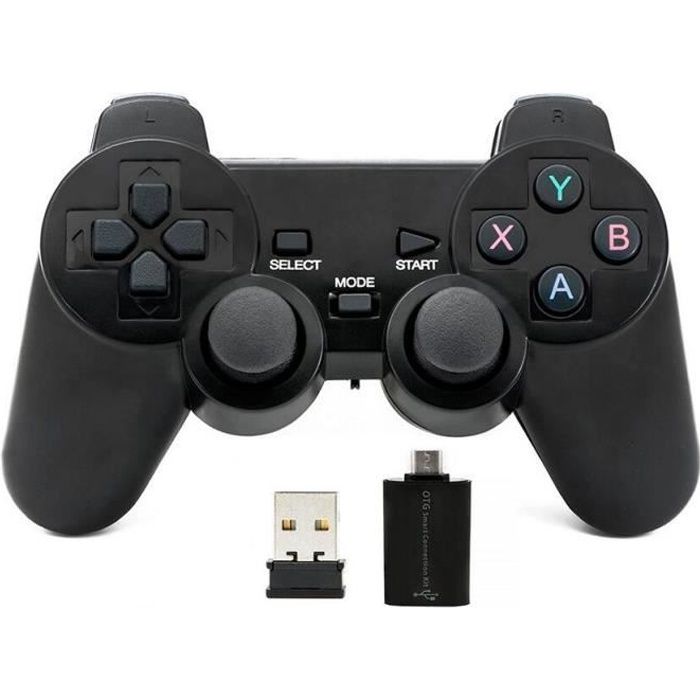 QUMOX Contrôleur manette jeu joypad sans fil Bluetooth gamepad joystick pour ordinateur PC Android - vue 2