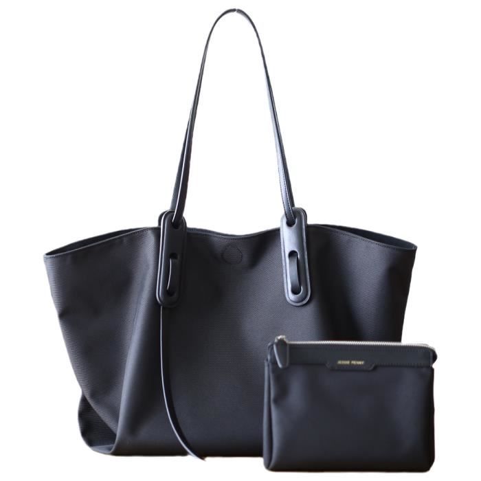 Sac main femme Noir Nylon Grande Capacit pour cole Travail