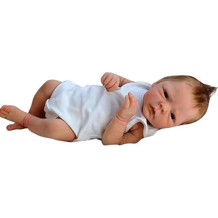 TRAHOO Silicone 55cm Poupée Poupon Réaliste Bébé Nouveau-Né Bébé