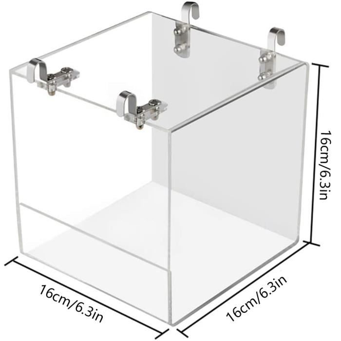 Comparer les prix de Baignoire à oiseaux en acrylique SALUTUYA - Boîte de douche pour oiseaux transparente - Extérieur