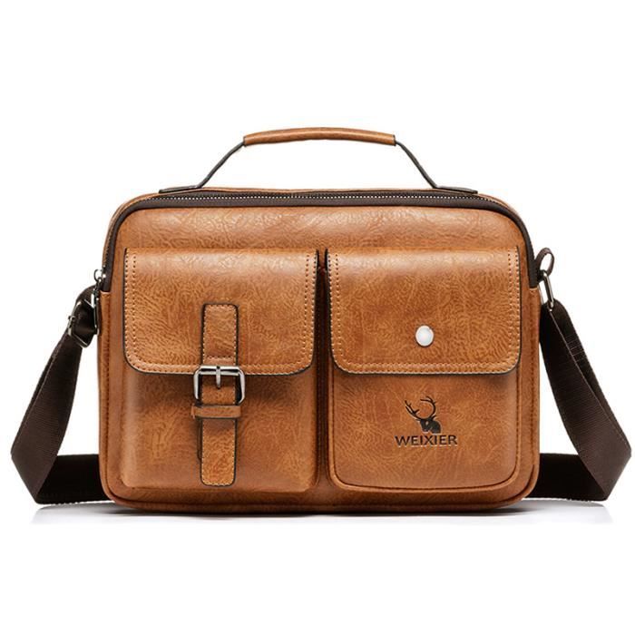 Sacoche Ordinateur 15.6 Pouces Porte-Documents STILORD 'Atlantis' En Cuir Véritable - Sac Bureau 15,6 Pouces - Serviette Homme Femme Serviette Cuir Homme Femme
