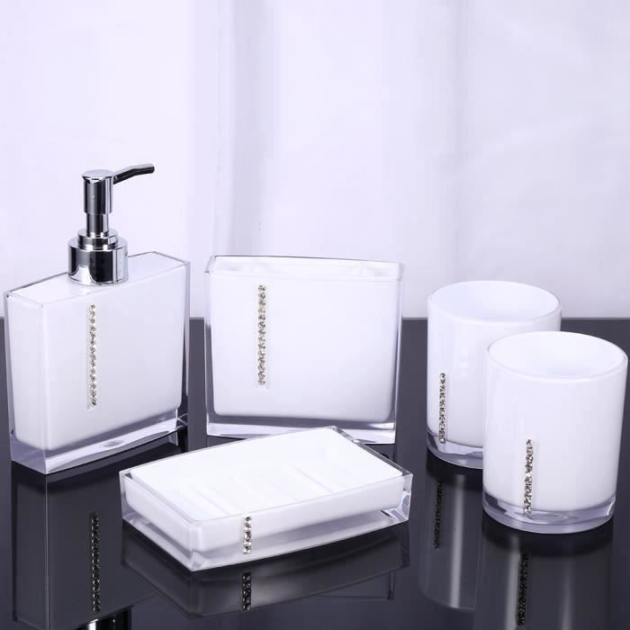 Relaxdays Accessoires salle de bain Set 4 pièces distributeur savon gobelet brosse à dent porte-savon plastique, noir | Leroy Merlin Relaxdays Accessoires salle de bain Set 4 pièces distributeur savon gobelet brosse à dent porte-savon plastique, noir | Leroy Merlin