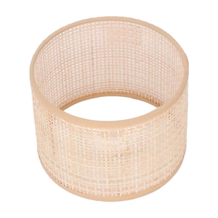 Abat-jour Ostaria Rond – Rotin Naturel – 35 Cm – Pour Lampe à Poser