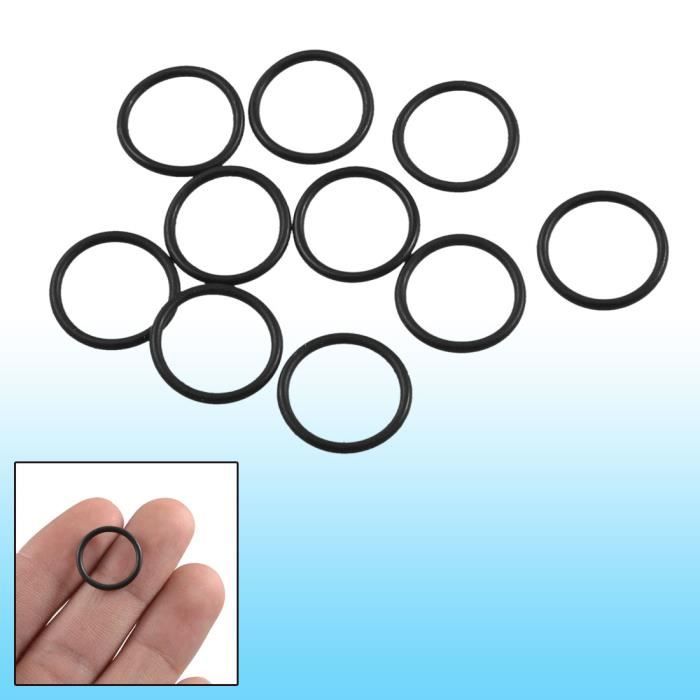 10 Huile caoutchouc Pcs Noir Filtre Joint torique Joints 16mm x 13mm x 1.5mm