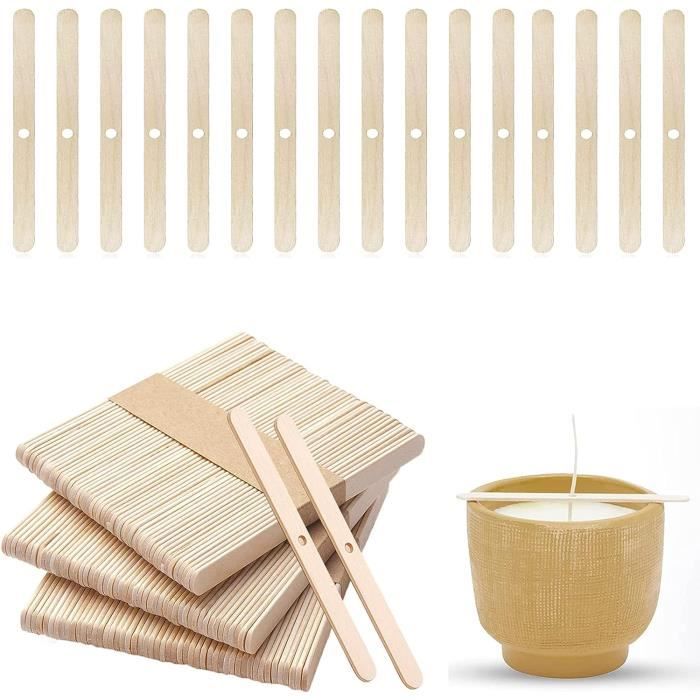 Lot De 2 Supports De Mèche En Bois Pour Bougies – Outil De Centrage – Pour Fabrication De Bougies Maison