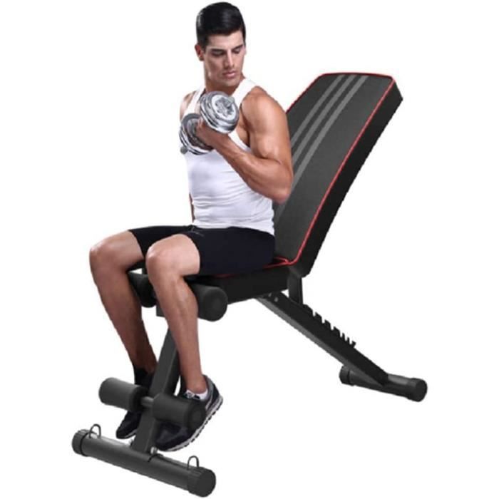 Banc De Musculation Réglable JOROTO MD70 - Charge Max 400 Kg, Dossier 8 Positions, Siège 5 Positions - Banc Abdos/home Gym
