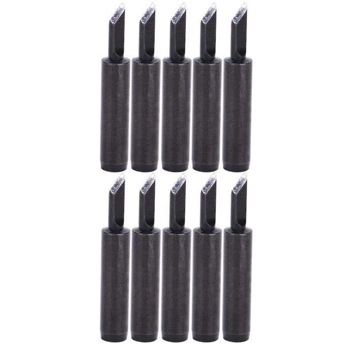 10 Pointes Fer à Souder 900M-T-B - Cuivre Sans Oxygène - Pour Stations 936/852D - Diamètre 6.5mm