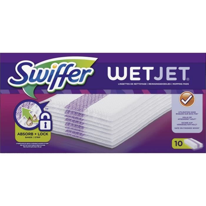 SWIFFER WetJet Recharges Lingettes x10