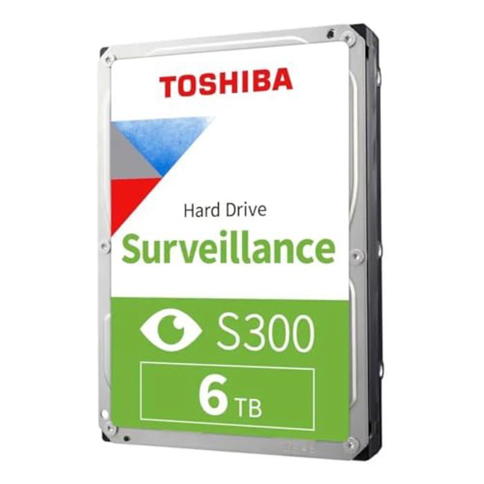 Disque Dur - Toshiba - S300 Surveillance - 6 To - Interne - 35 - SATA 6 Gb/s - 5400 TR/Min