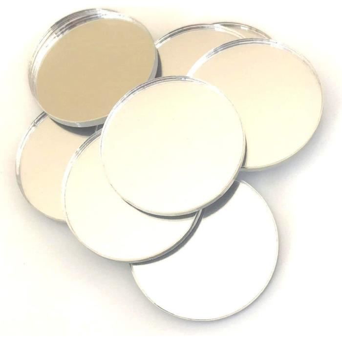 PH PandaHall Lot de 300 perles miroir rondes à coudre en acrylique à