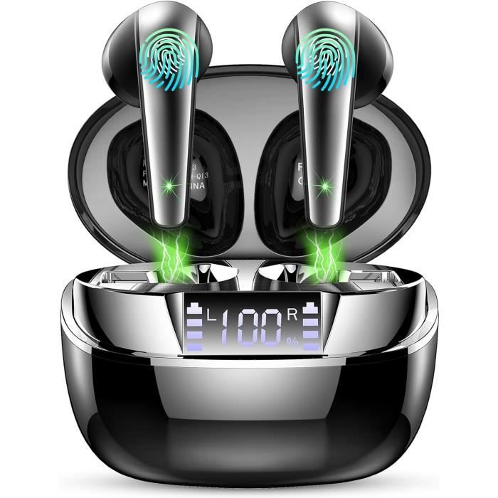 Écouteurs Bluetooth Intra-Auriculaires Sans Fil - Modèle X3 Avec Crochet D'Oreille - Double - Neuf