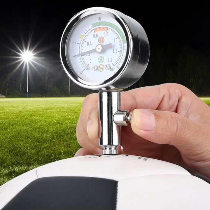 Manomètre Pour Ballon Yosoo – 0-20 Psi, Métal, Compact – Pour Basket, Foot, Volley – Lecture Facile Et Précise