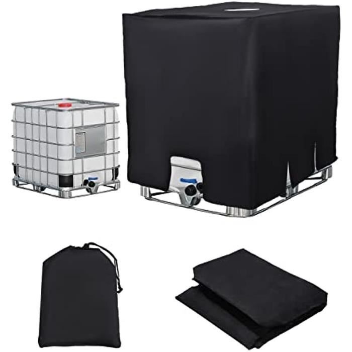 Bache cuve 1000l anti uvCouvercle de réservoir en polyéthylène matériau imperméable - 120 x 100 x 116 cm