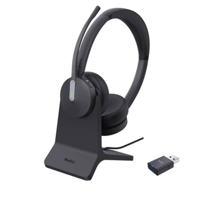 Micro casque sans fil YEALINK WH64 Hybrid Dual Teams 32 heures dautonomie Anti bruit de respiration - vue 2