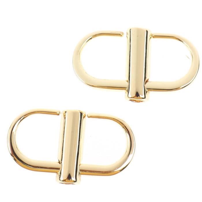 METALLIXITY Lot De 4 Boucles Coulissantes Métal Doré 50×21 Mm – Réglables Pour Sangles, Sacs, Ceintures & Maroquinerie