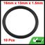 10 Huile caoutchouc Pcs Noir Filtre Joint torique Joints 16mm x 13mm x 1.5mm