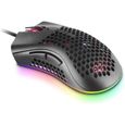 Mars Gaming MMEX Noir, Souris Gamer RGB, 32K DPI, Cable Feather, Switches Optiques-1