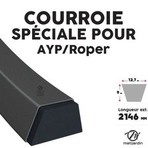Courroie D'entraînement Pour Tondeuse Bosch Rotak 320 - Référence 7PJ451 - 7 Nervures, 16 Mm De Large - Lot De 2