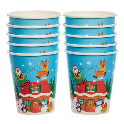 Baker Ross Gobelets En Carton Halloween – Lot De 10 – Décoration Anniversaire Enfant – Thème Fête Horrifique – Contenance 256 Ml – Assortis à La Gamme