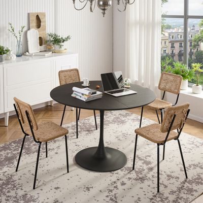Table de repas OXHILL Noir 120 cm 120 cm