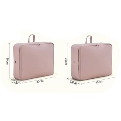 Sac De Compression Voyage Grande Capacité - 3 Couches, Gris, 52x42x60 Cm, Pour Vêtements Et Couettes