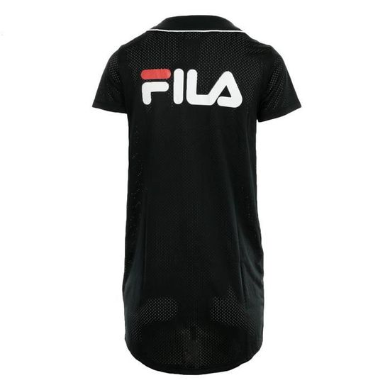 Robe Fila Robin Button Baseball Dress Wn s Noir Cdiscount Pr t