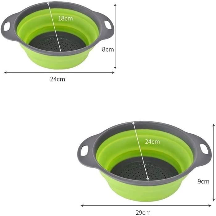 Mini Passoire Pliante en Silicone de 18 cm - Ustensiles de Cuisine | Cuisson Mini Passoire Pliante en Silicone de 18 cm - Ustensiles de Cuisine | Cuisson