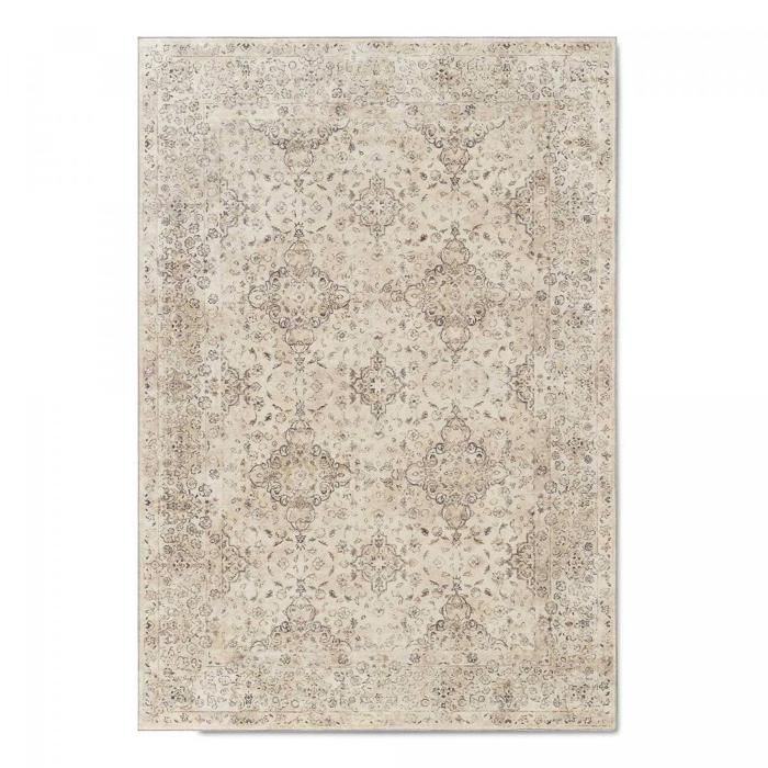 Grand Tapis Kilim Turc Vintage - Laine - 4x8 Ft - Motif Géométrique Multicolore