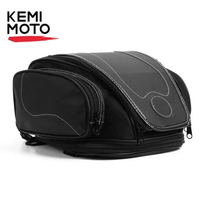 Noir - Sacoche arrière de moto rétro étanche, sac à outils de vélo