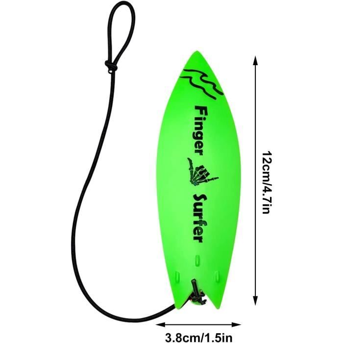 Lot De 4 Mini Planches De Surf à Doigt – Couleurs Bleu/vert/jaune/rouge – Plastique Avec Anneau – Finger Surf – Cadeau