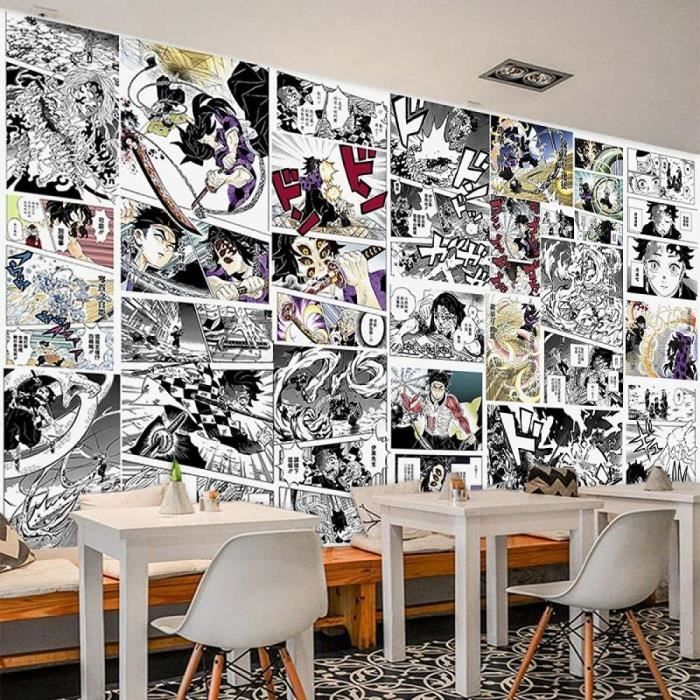 Papier peint de peinture, Anime Manga Demon Slayer Blade, affiche de papier  peint, décor de maison, images modulaires sur toile - AliExpress