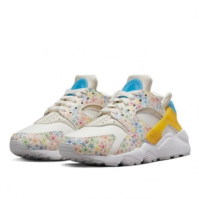 Basket Nike AIR HUARACHE RUN Blanc Running Mixte Cdiscount